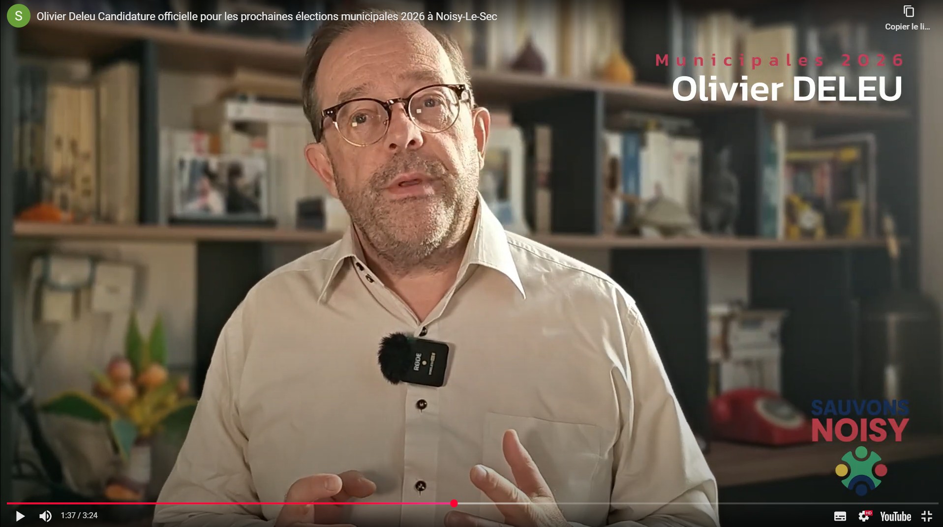 Candidature Officielle Olivier DELEU - Municipales 2026 à Noisy le Sec